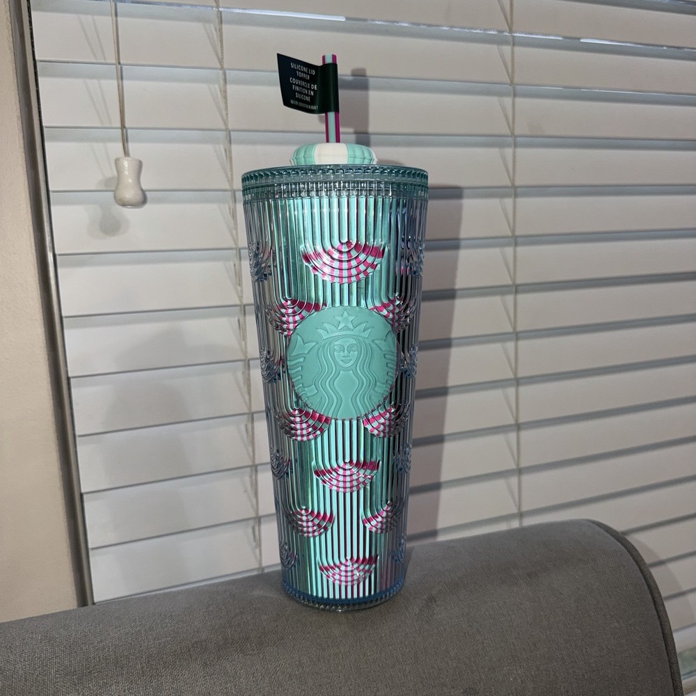 Starbucks 2022 Spring Iridescent Mermaid Scales Venti Cold‎ Cup Tumbler 24oz